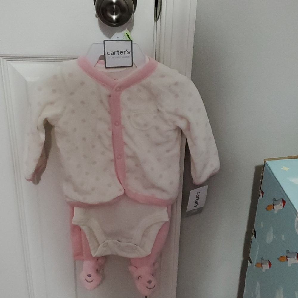 3 piece baby girl outfit